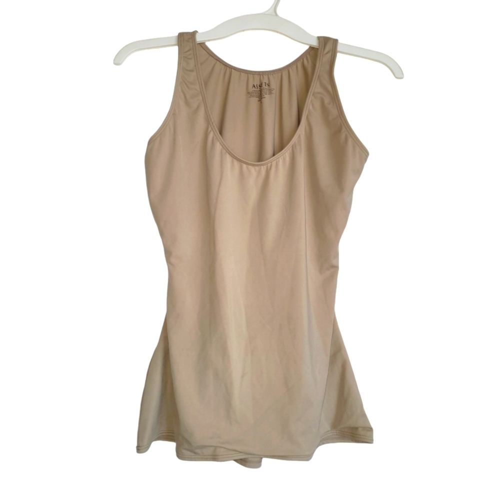 XL ASSETS by Sara Blakely Tan Sleeveless Shapewear Lined Camisole